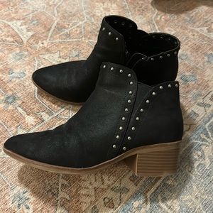 Studded black bootie size 7